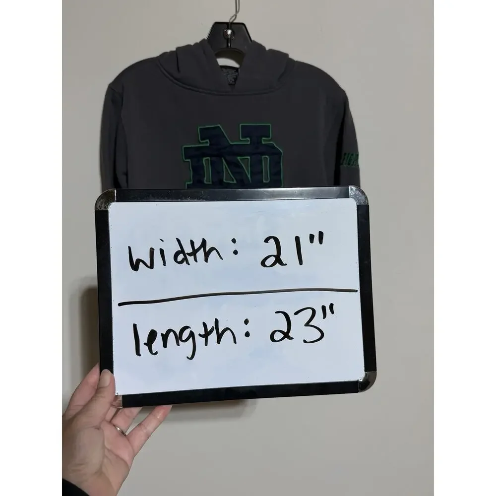 University Notre Dame Sweatshirt‎ Youth Large Fightin’ Irish Hoodie Pullover